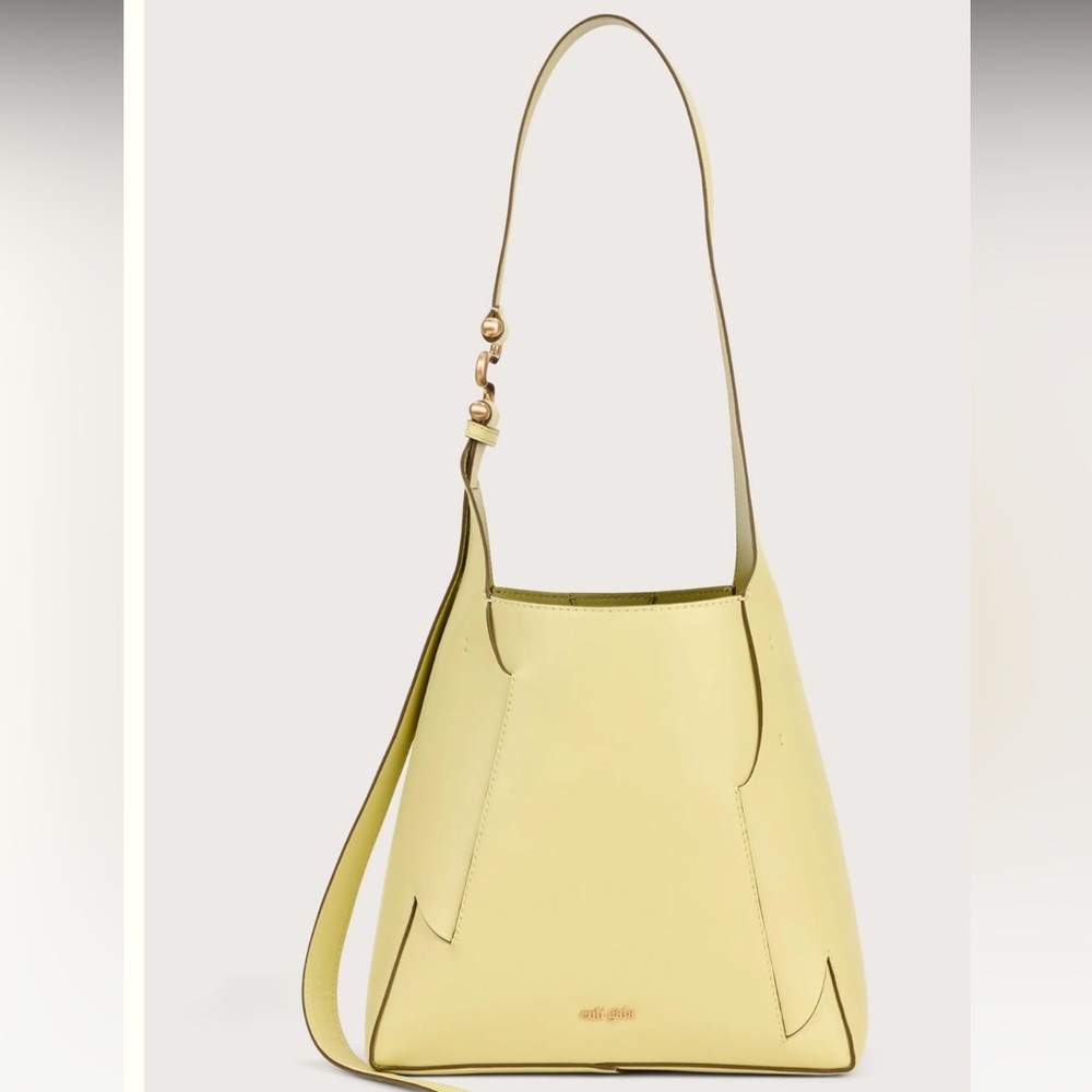 Cult Gaia Simona is a sculptural shoulder bag in Lemon Sorbet hues. BRAND NEW